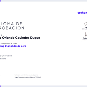 marketing digital desde cero 2632589 Certificado Crehana 1